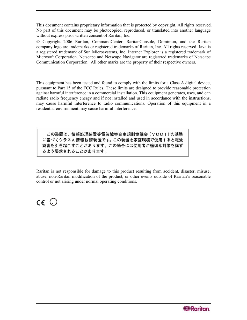 Raritan Engineering Command Center CC-SG User Manual | Page 3 / 270