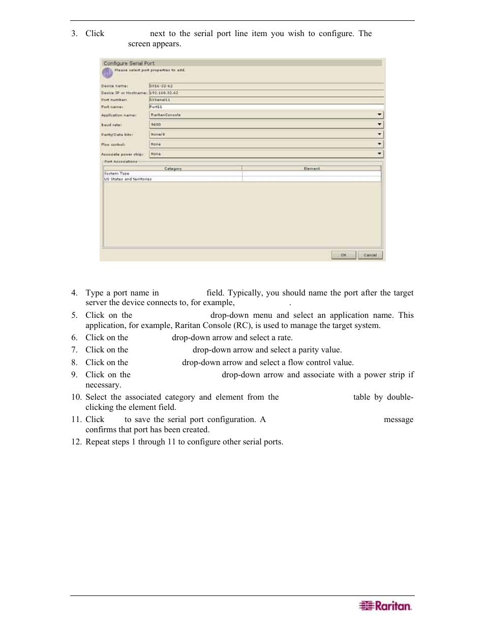 Figure 24 configure serial ports | Raritan Engineering Command Center CC-SG User Manual | Page 41 / 270