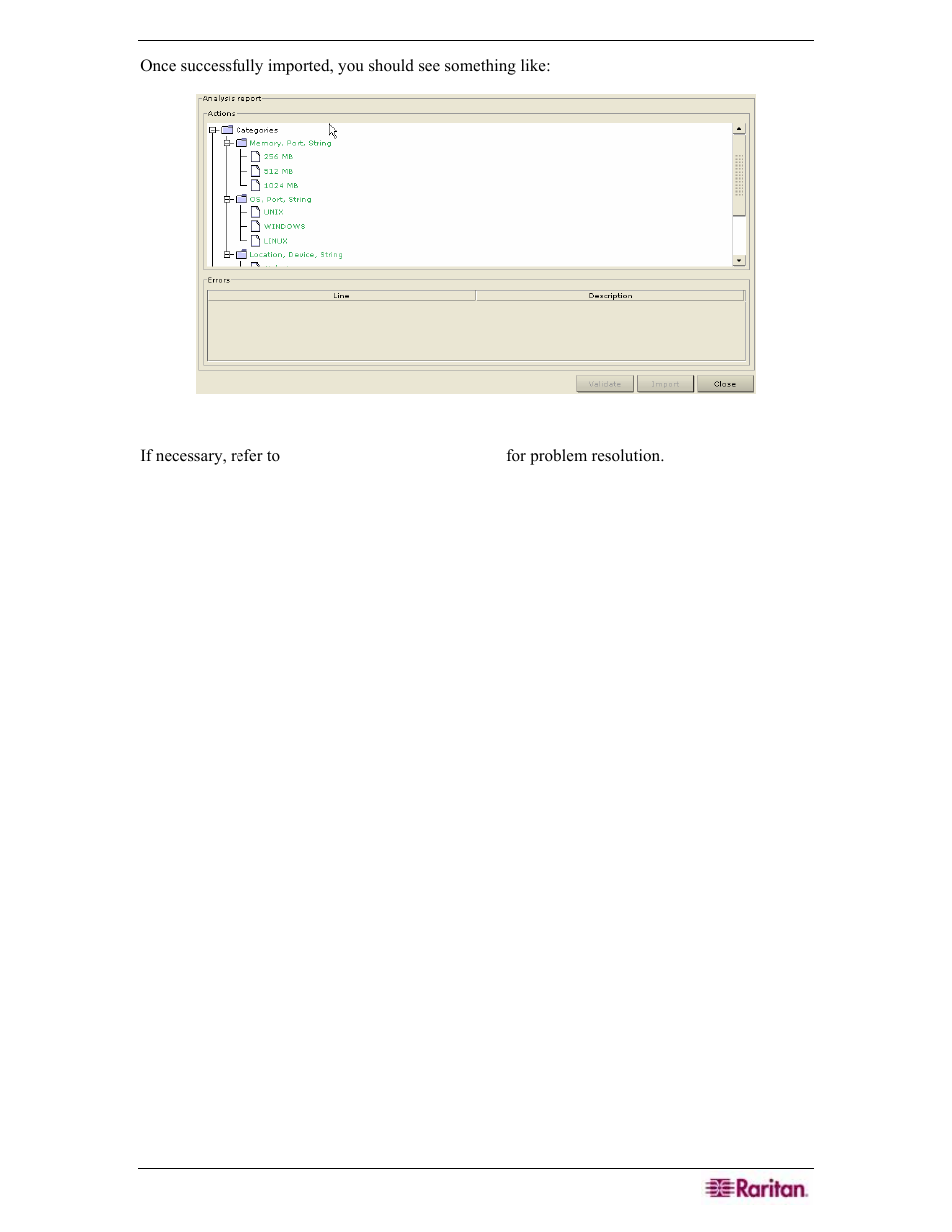 Figure 50 analysis report screen | Raritan Engineering Command Center CC-SG User Manual | Page 63 / 270