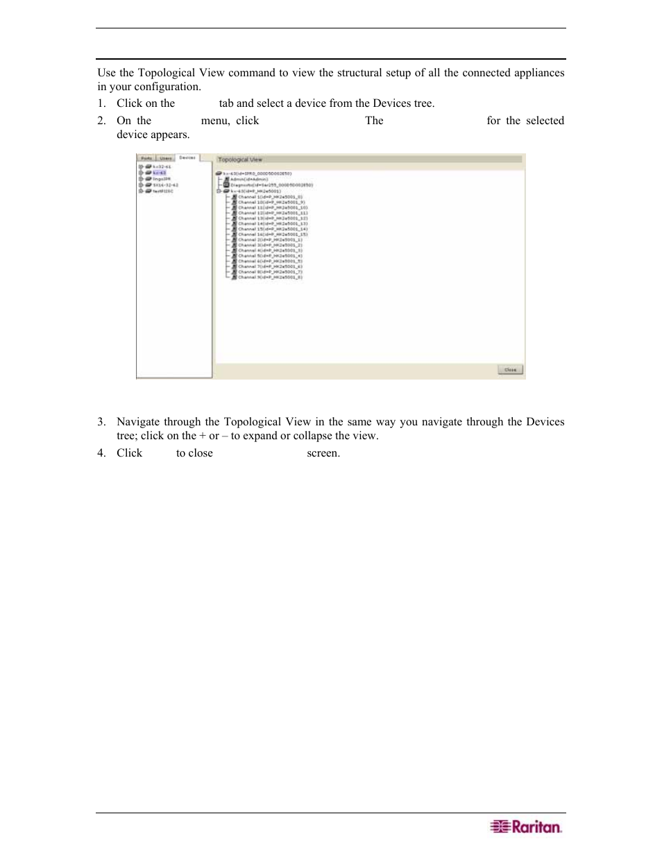 Topological view, Figure 73 topological view screen | Raritan Engineering Command Center CC-SG User Manual | Page 79 / 270