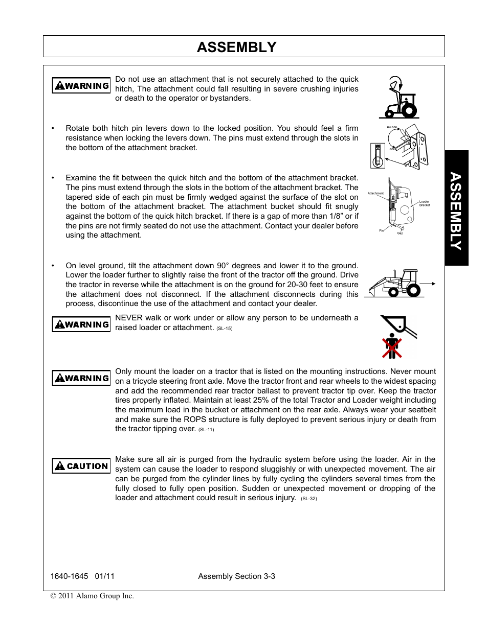 Assembly, Assembl y | Rhinotek 1645 User Manual | Page 37 / 102