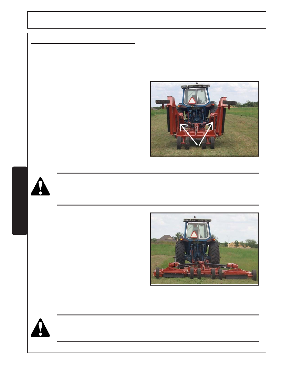 3) operating the mower wings -24, Operation, Opera tion | 3 operating the mower wings | Rhinotek RHINO FL20 User Manual | Page 110 / 152