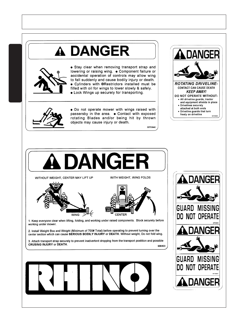 Safety | Rhinotek RHINO FL20 User Manual | Page 22 / 152