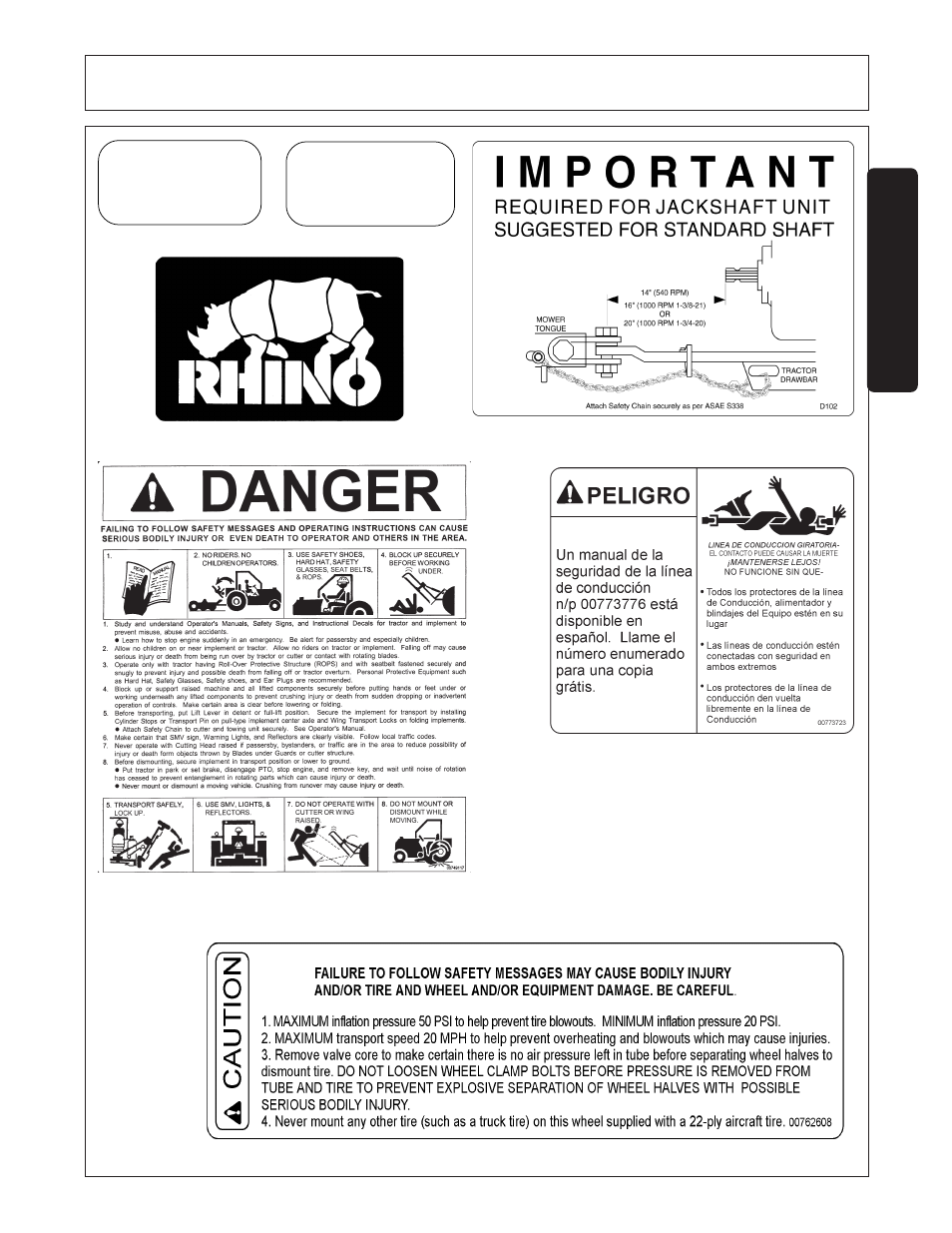 Fl20, Fl14, Safety | Rhinotek RHINO FL20 User Manual | Page 23 / 152