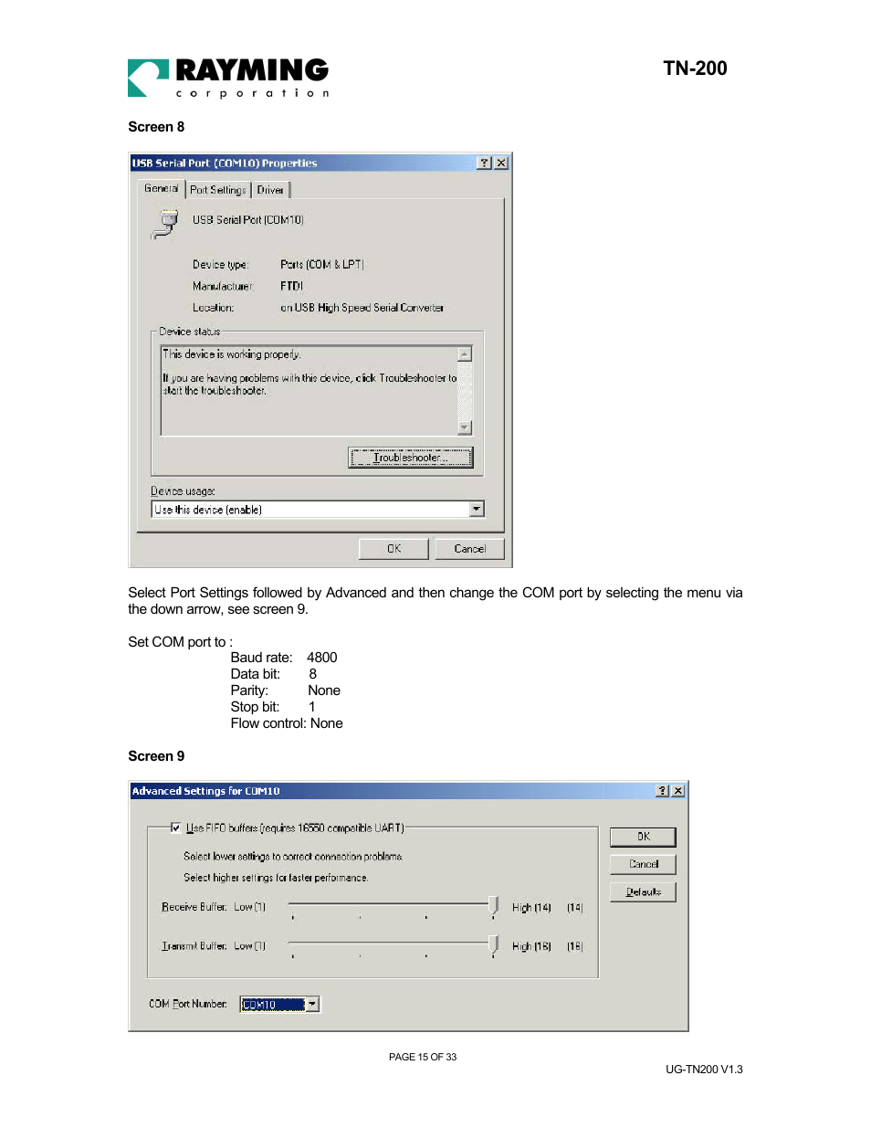 Tn-200 | Rayming TN-200 User Manual | Page 15 / 33