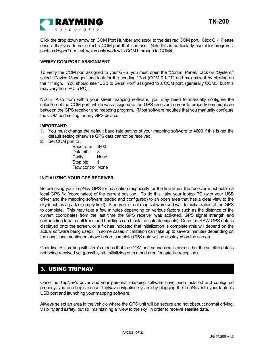 Tn-200 | Rayming TN-200 User Manual | Page 21 / 33