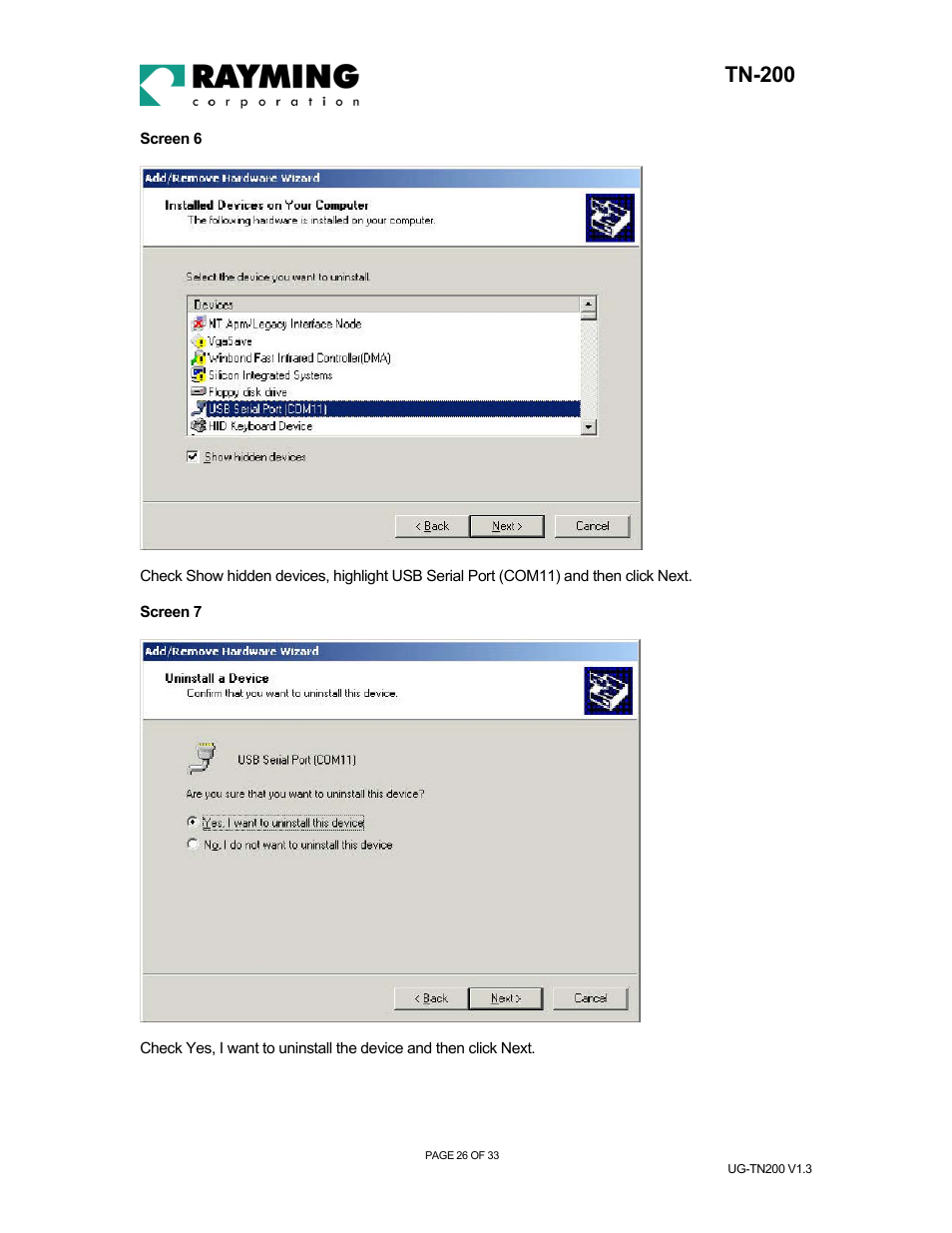 Tn-200 | Rayming TN-200 User Manual | Page 26 / 33