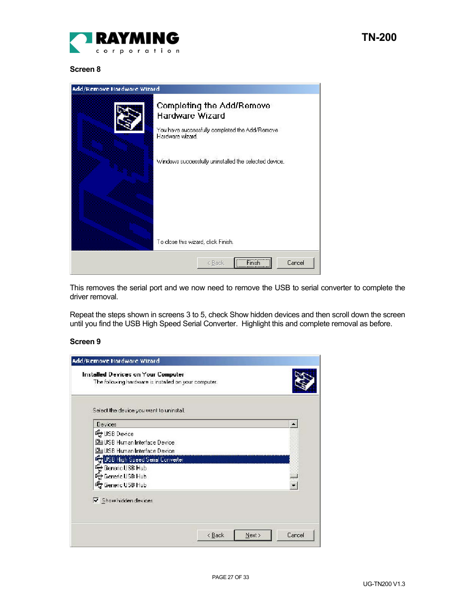 Tn-200 | Rayming TN-200 User Manual | Page 27 / 33