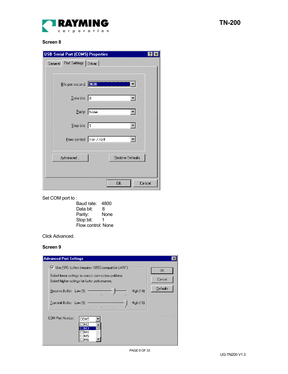 Tn-200 | Rayming TN-200 User Manual | Page 9 / 33