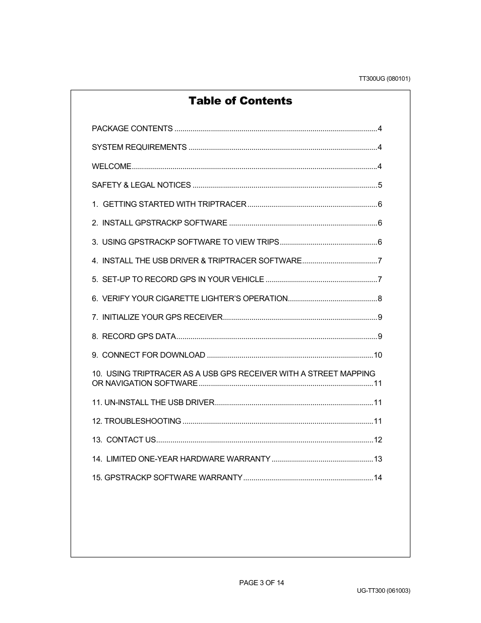 Rayming v1.0 User Manual | Page 3 / 14