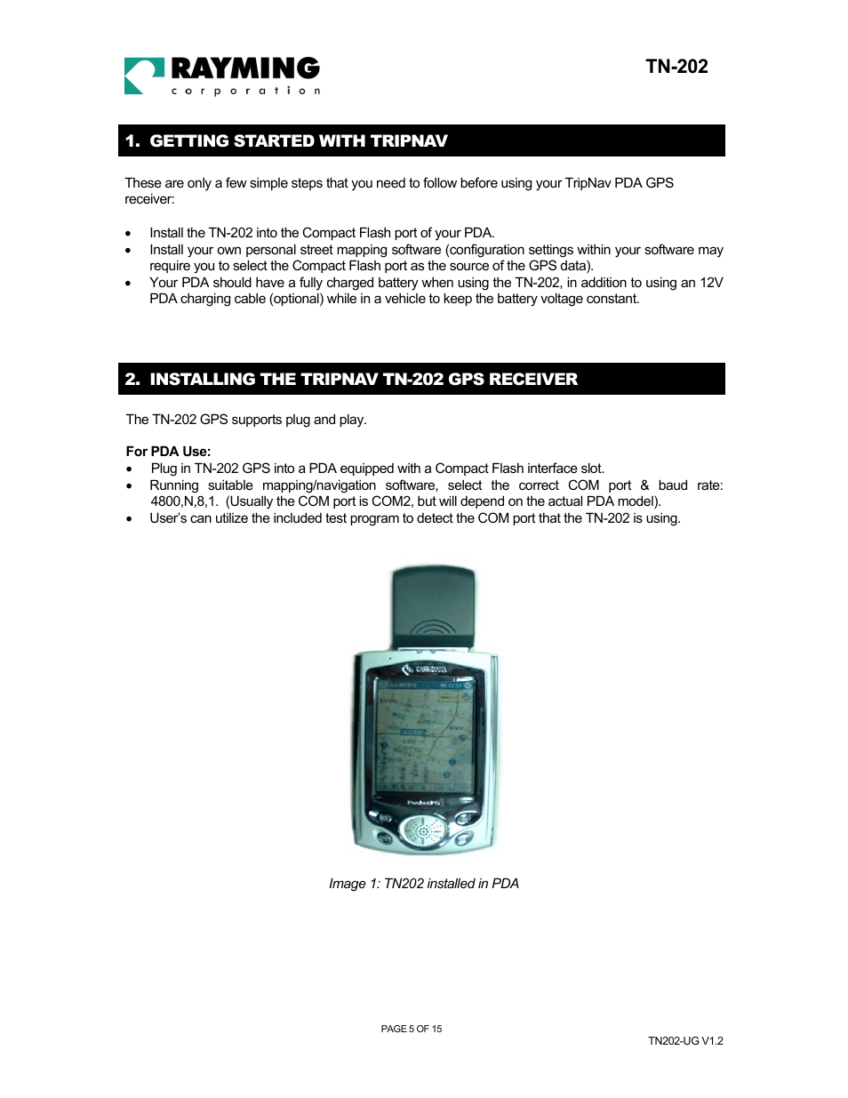 Tn-202 | Rayming TN-202 User Manual | Page 5 / 15
