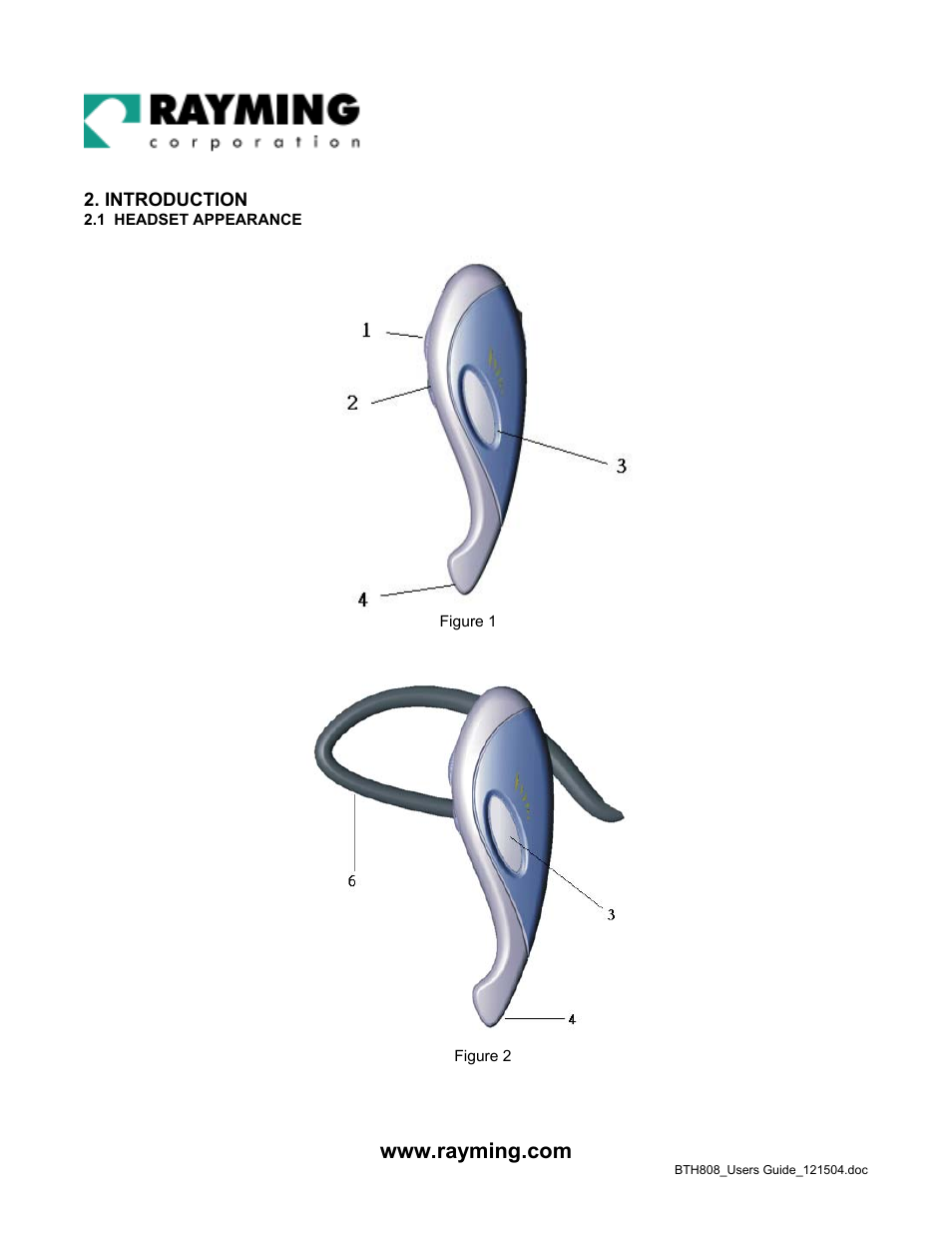 Rayming BTH-808 User Manual | Page 2 / 9