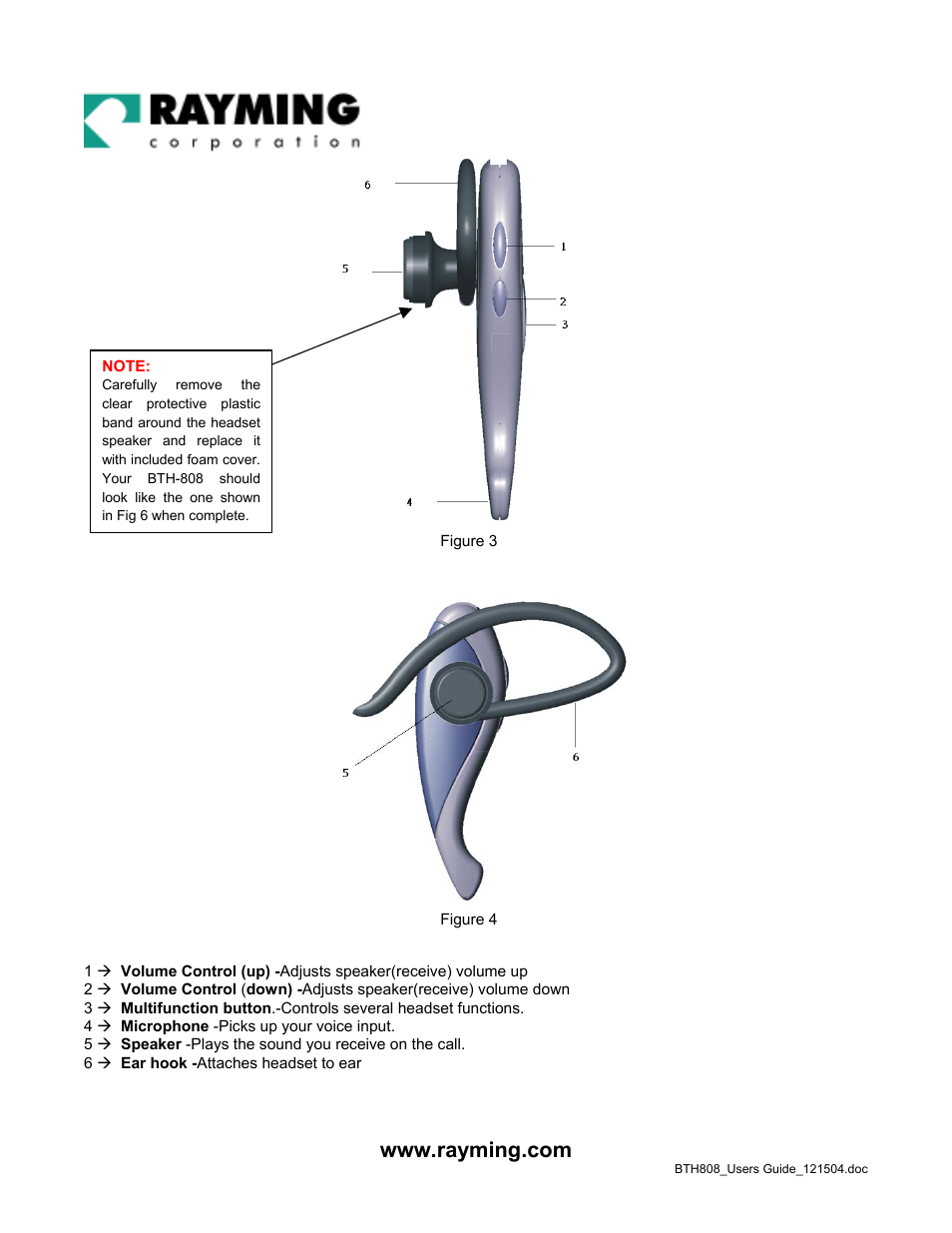 Rayming BTH-808 User Manual | Page 3 / 9