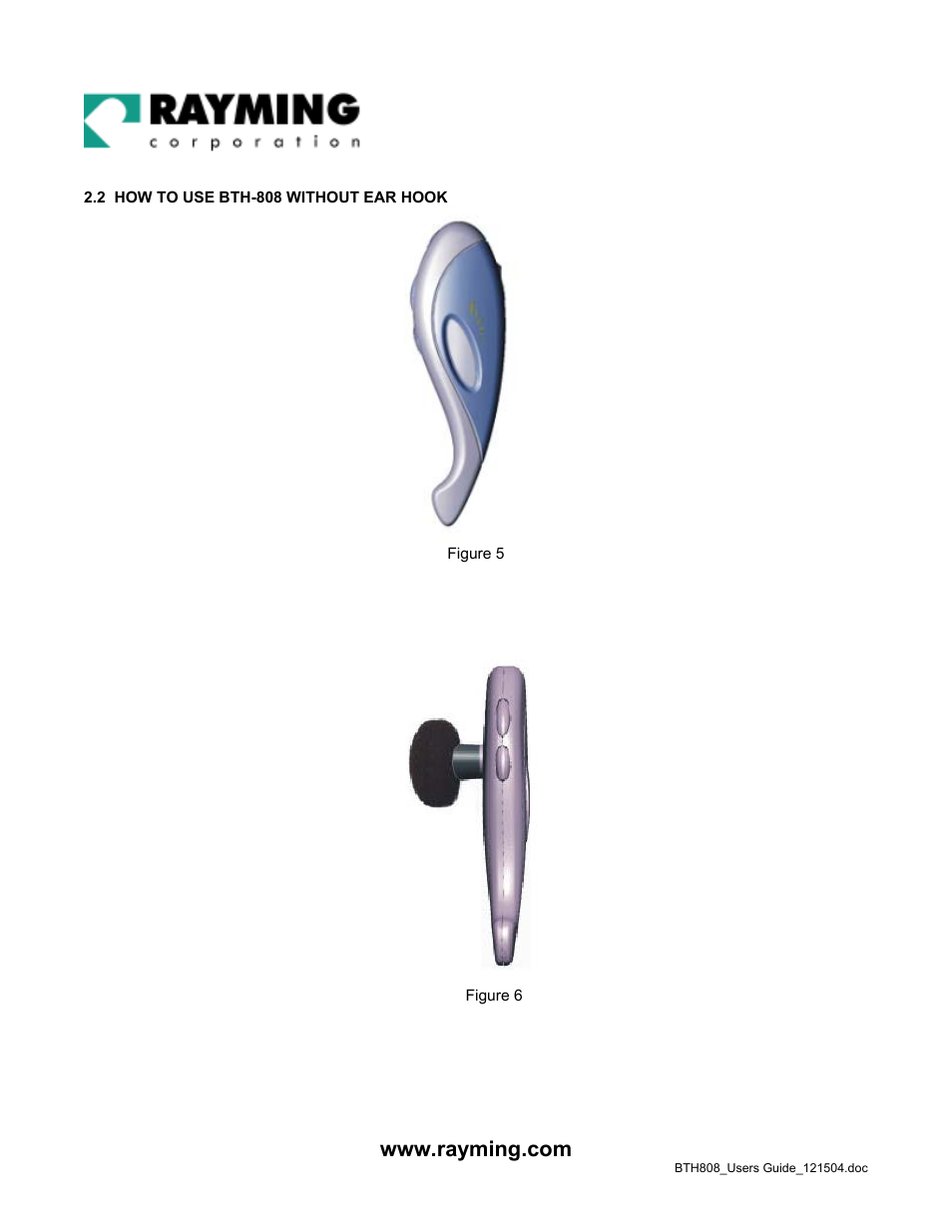 Rayming BTH-808 User Manual | Page 4 / 9