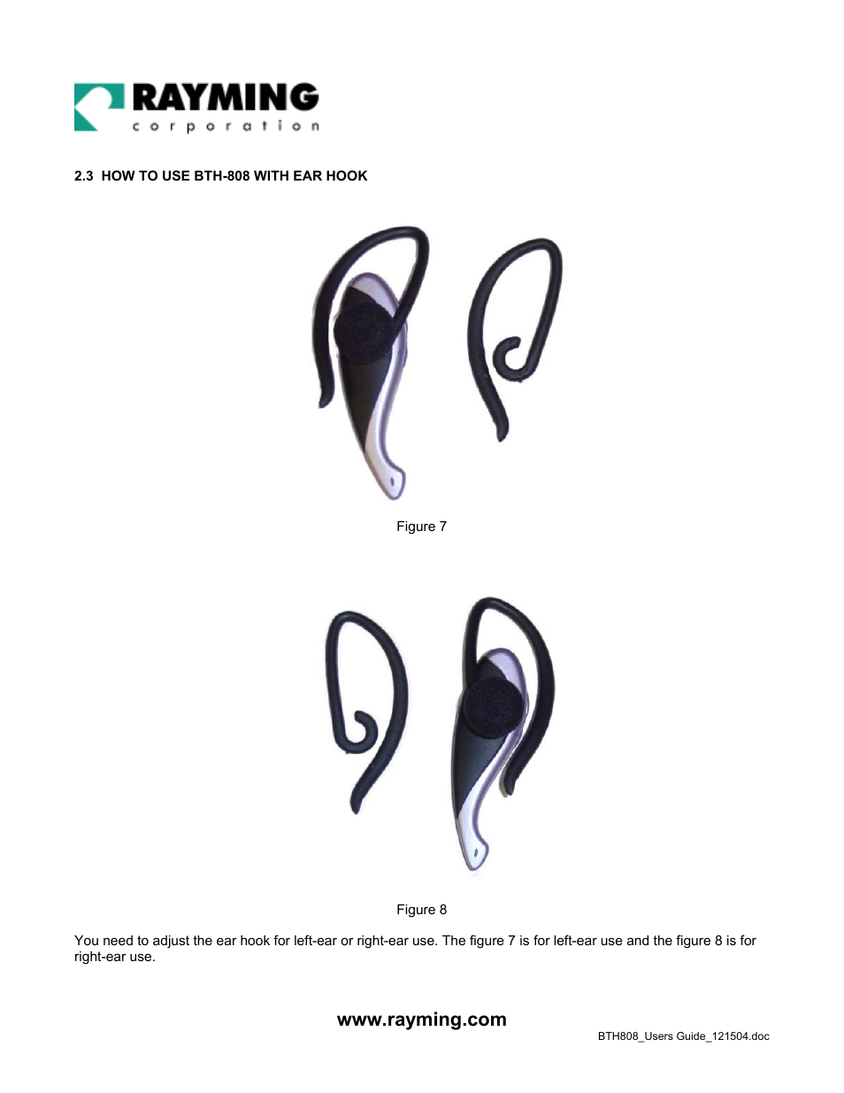 Rayming BTH-808 User Manual | Page 5 / 9