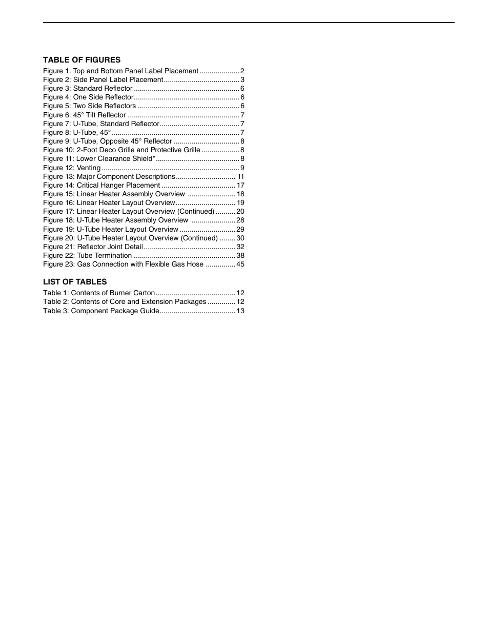 Roberts Gorden Vantage twin Fire Unitary Infrared Heater TF-250 User Manual | Page 5 / 72