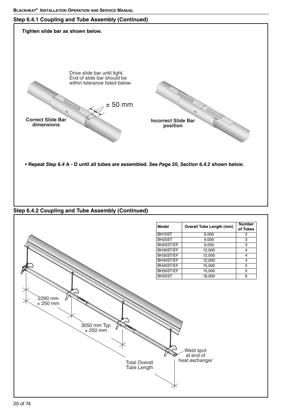 50 mm | Roberts Gorden Vacuum Assisted Linear User Manual | Page 26 / 84