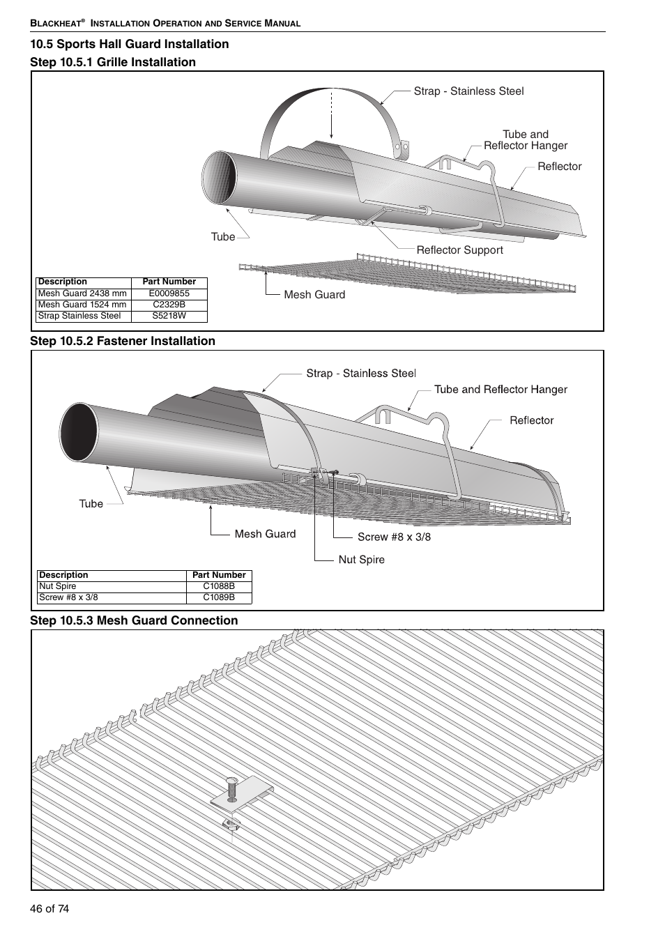 5 sports hall guard installation | Roberts Gorden Vacuum Assisted Linear User Manual | Page 52 / 84