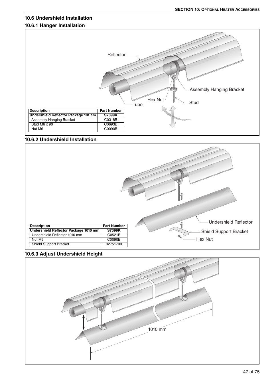 6 undershield installation | Roberts Gorden Vacuum Assisted Linear User Manual | Page 53 / 84