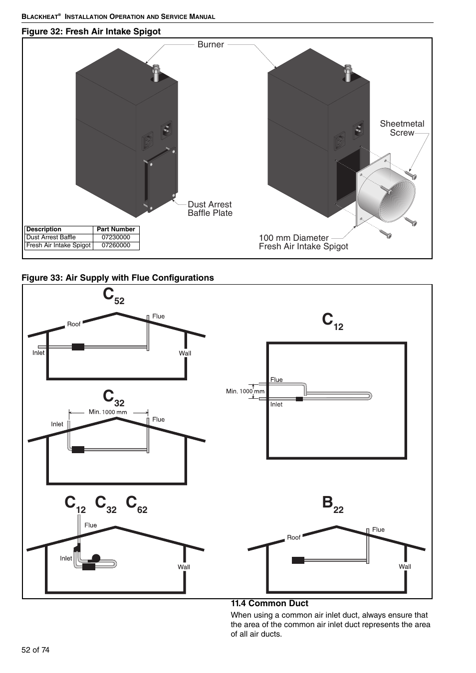 4 common duct, Allation, Figure 33 | Roberts Gorden Vacuum Assisted Linear User Manual | Page 58 / 84