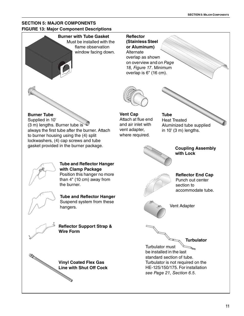 Roberts Gorden VANTAGE HE HE-125 User Manual | Page 17 / 20