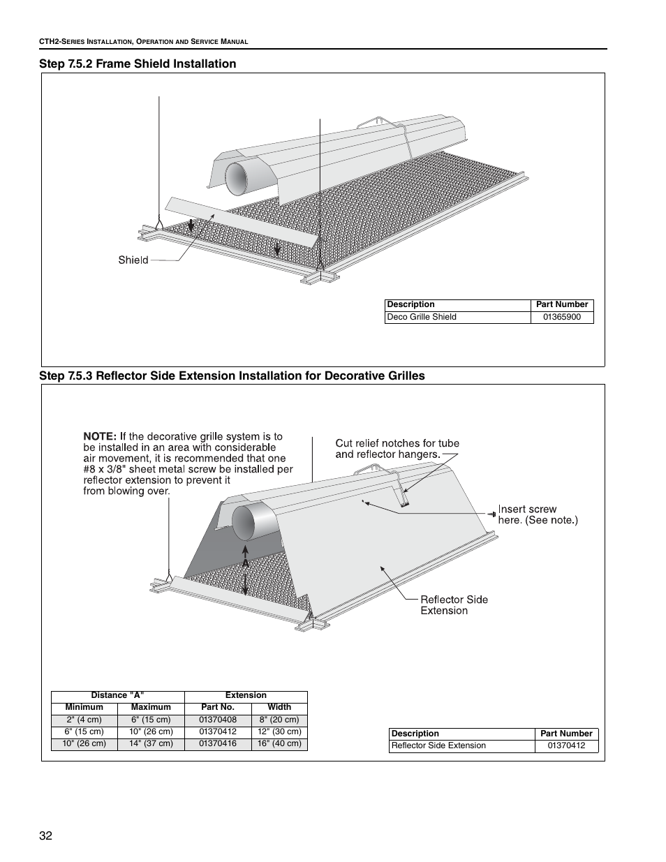 Step 7.5.2 frame shield installation | Roberts Gorden Gas-Fired User Manual | Page 38 / 68