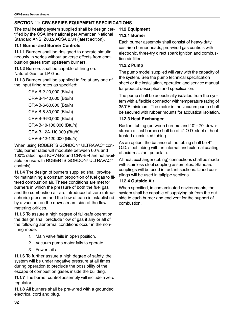 Roberts Gorden CRV-B-4 User Manual | Page 38 / 40