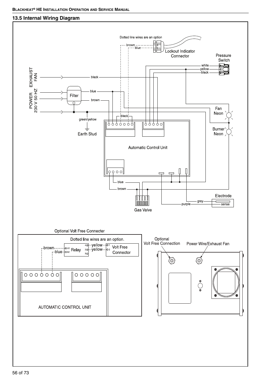 5 internal wiring diagram | Roberts-Gordon HE15UT User Manual | Page 62 / 82
