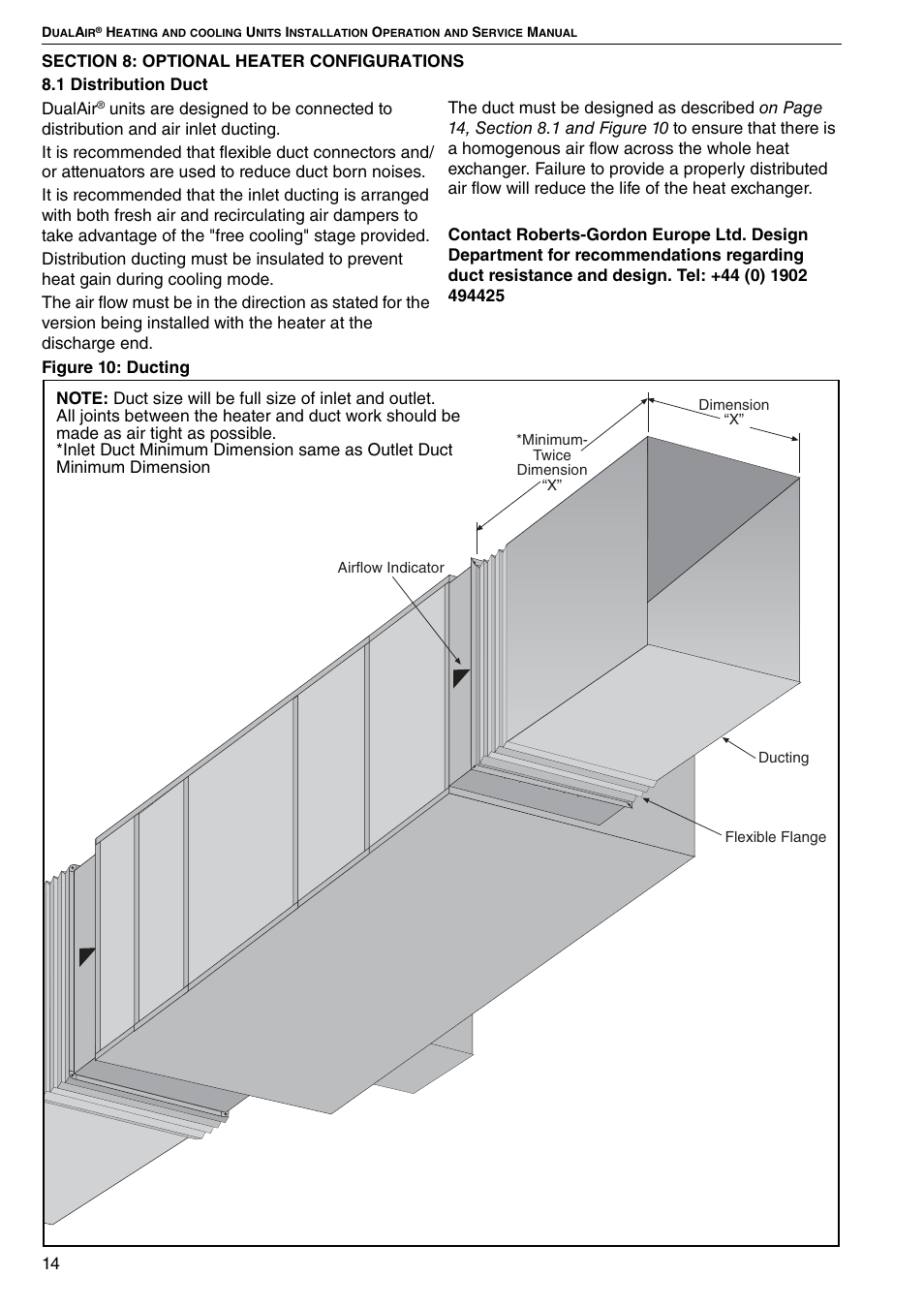 Roberts Gorden DAT100 User Manual | Page 20 / 52