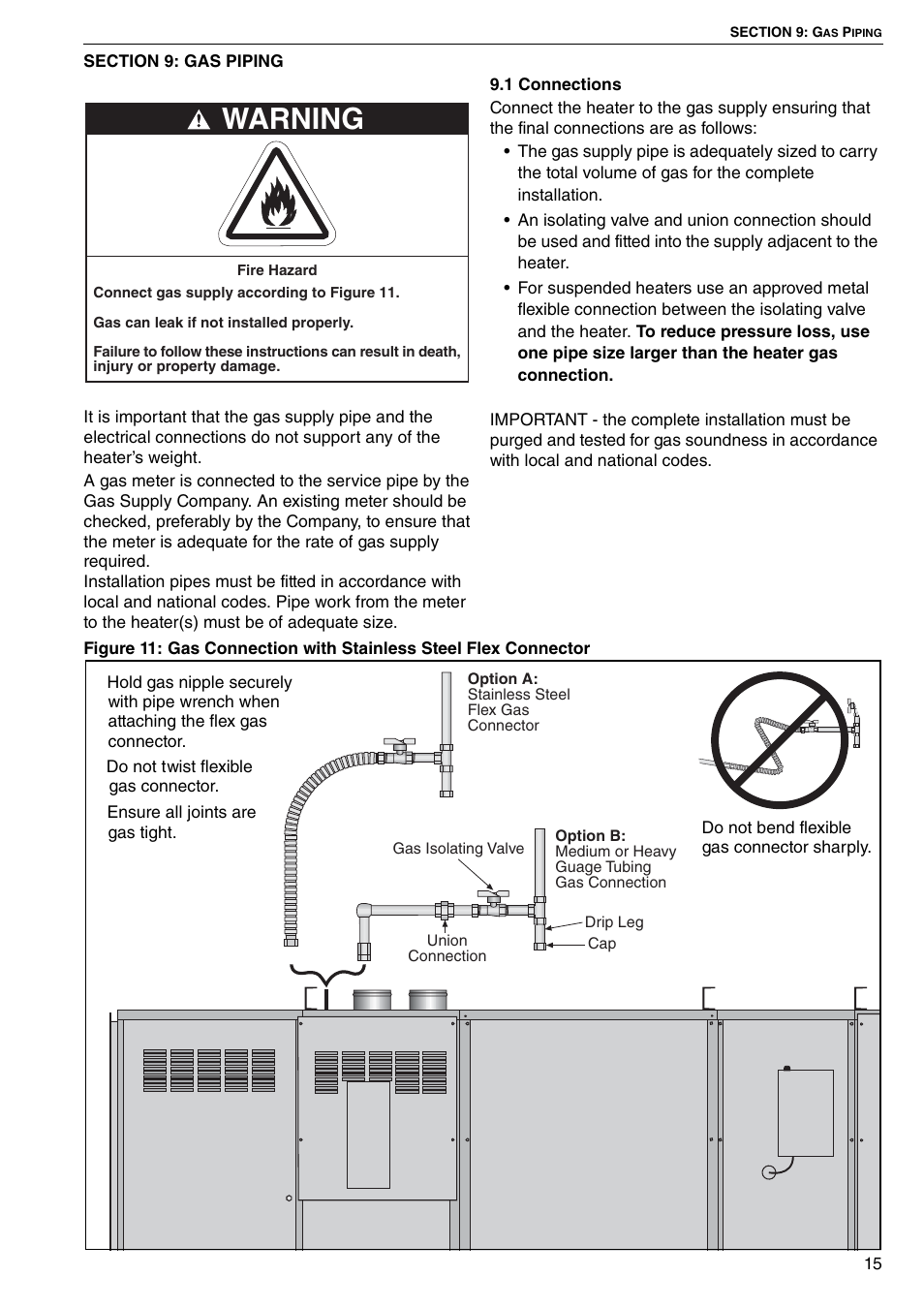 Warning | Roberts Gorden DAT100 User Manual | Page 21 / 52