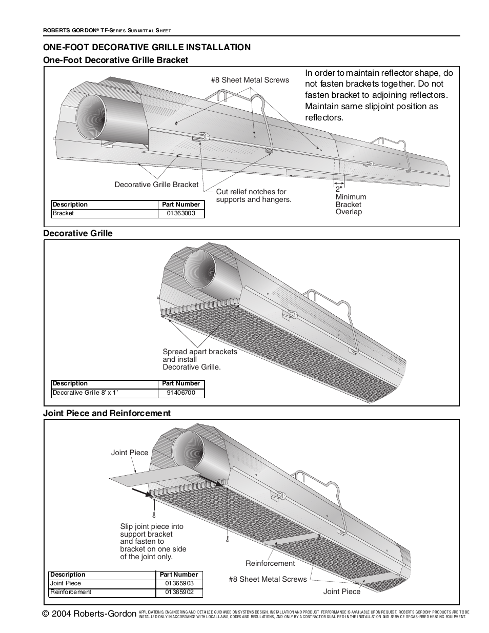 2004 roberts-gordon | Roberts Gorden Vantage TF-Series User Manual | Page 29 / 44