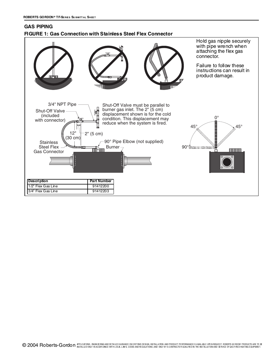 2004 roberts-gordon | Roberts Gorden Vantage TF-Series User Manual | Page 36 / 44