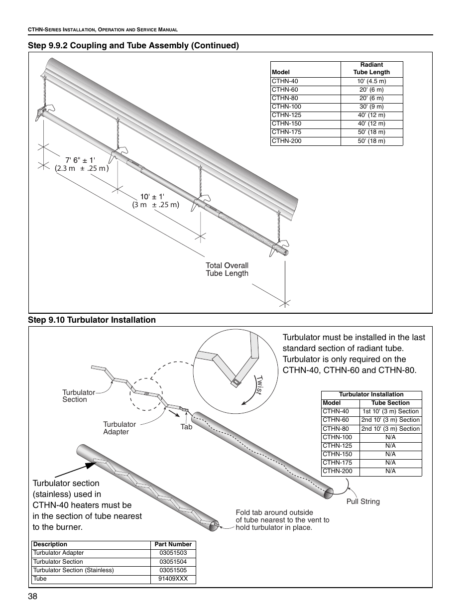 Roberts Gorden VANTAGE NP CTHN-125 User Manual | Page 44 / 48