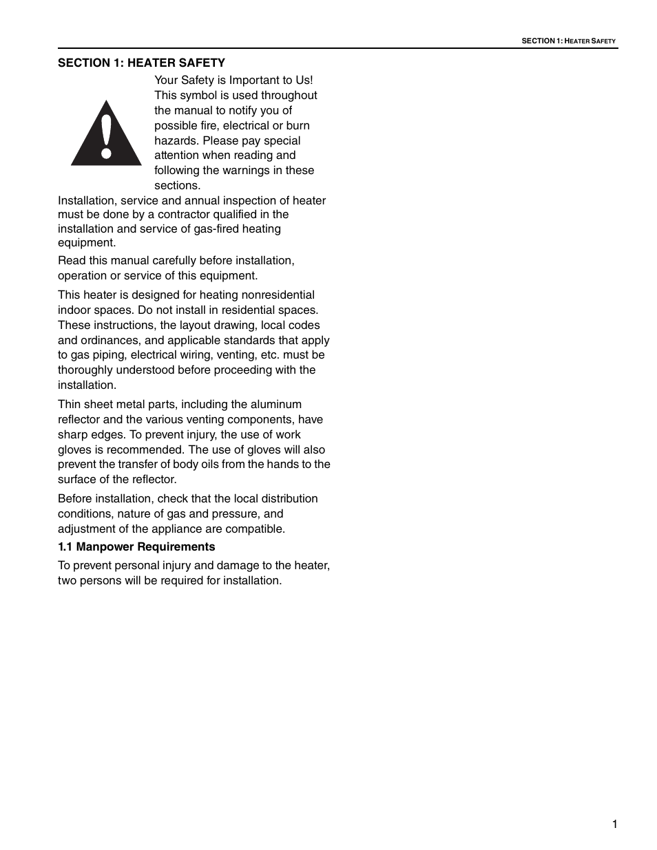 Roberts Gorden VANTAGE NP CTHN-125 User Manual | Page 7 / 48