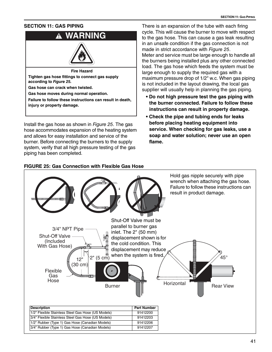 Warning | Roberts Gorden CoRayVac CRV-B-9 User Manual | Page 47 / 72