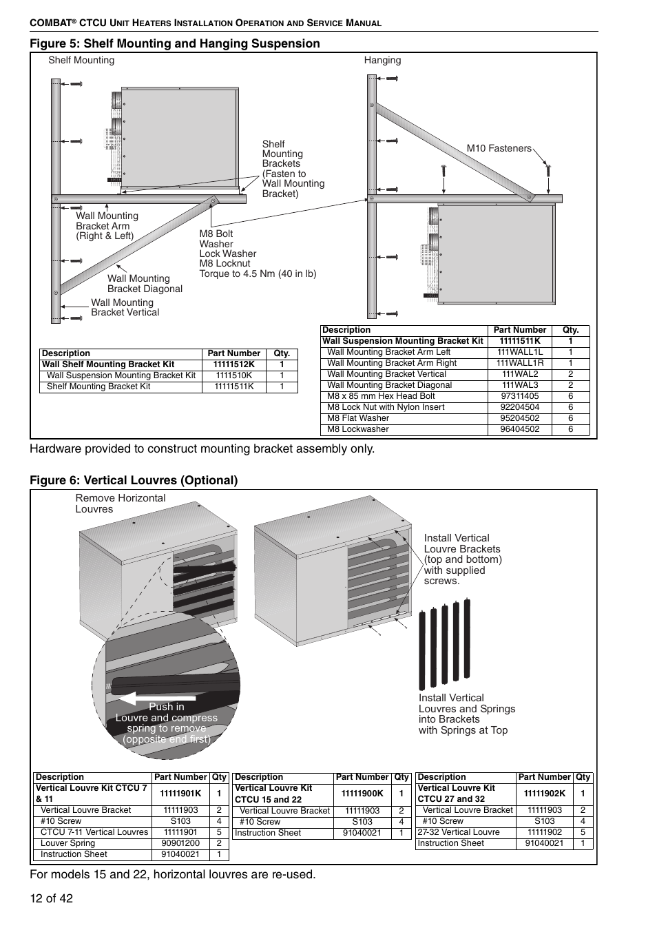 Roberts Gorden Compact Tubular Unit Heaters CTCU 27 User Manual | Page 18 / 50