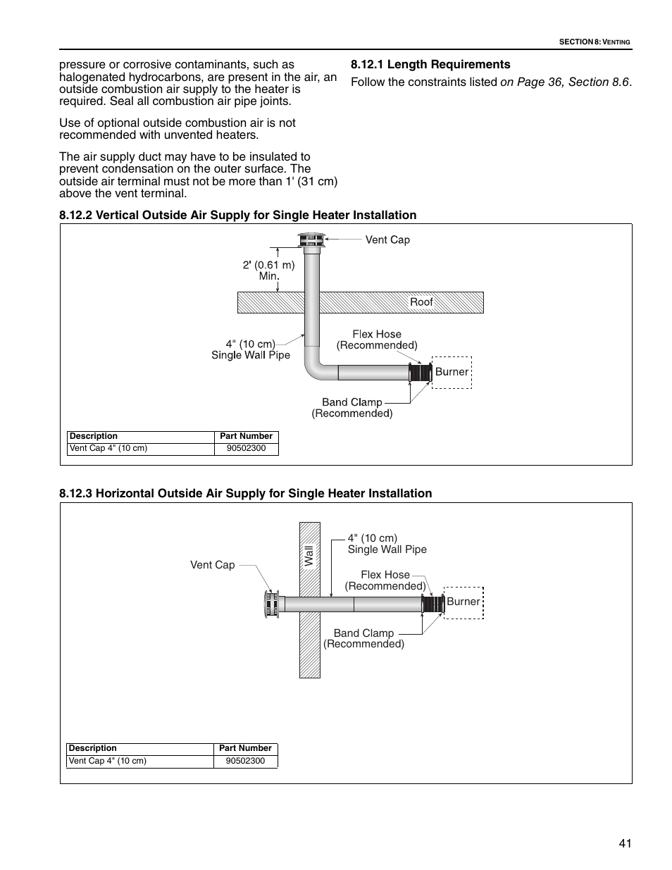 1 length requirements | Roberts Gorden Low Intensity Unitary Heater Designed for Harsh Environments HE-40 User Manual | Page 47 / 72