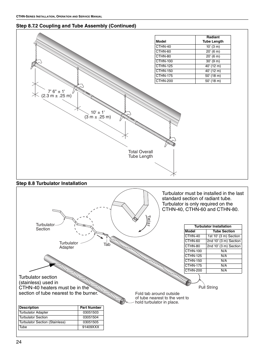 Roberts Gorden VANTAGE NP CTHN-200 User Manual | Page 30 / 30