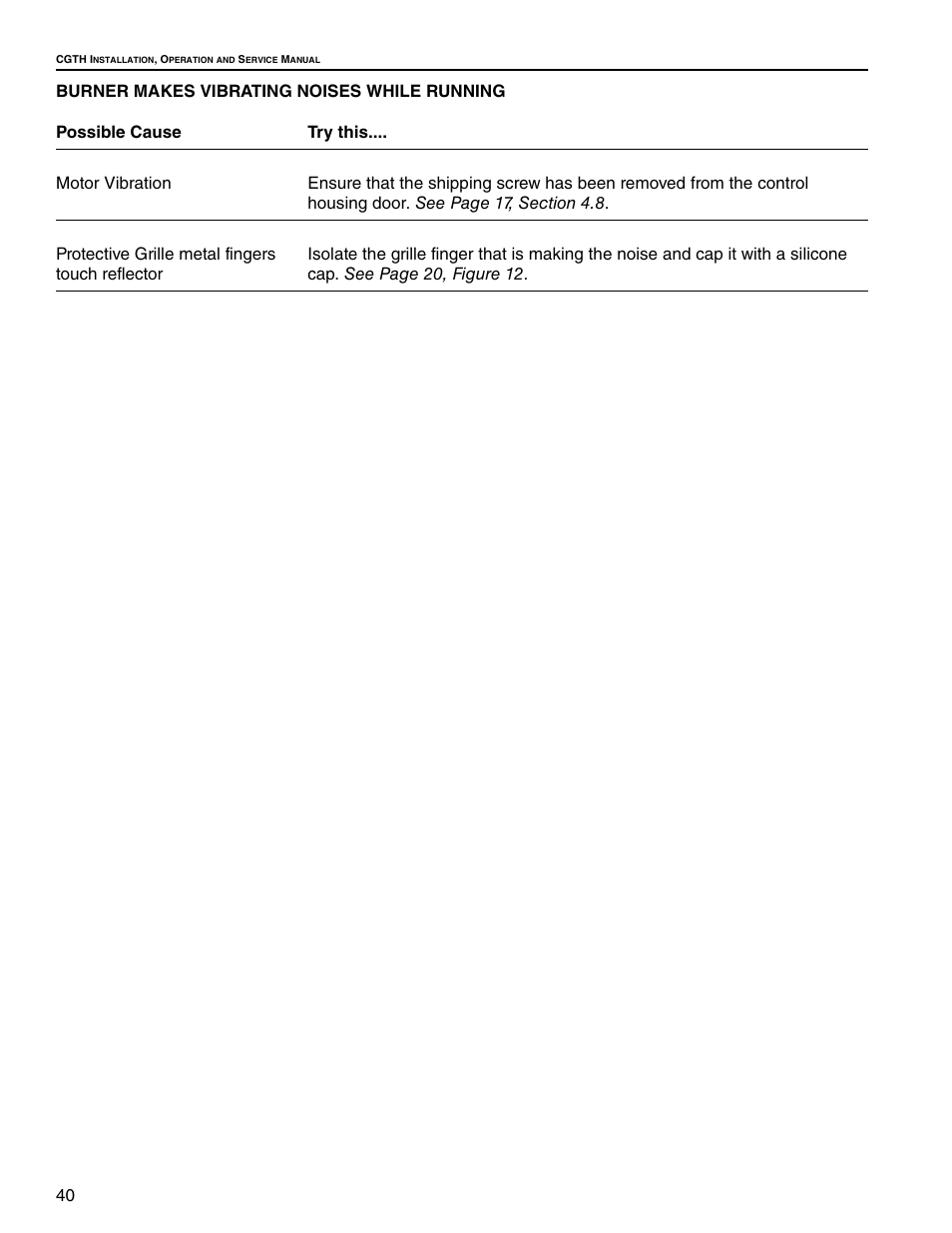 Roberts Gorden Caribe CGTH-50 User Manual | Page 46 / 58