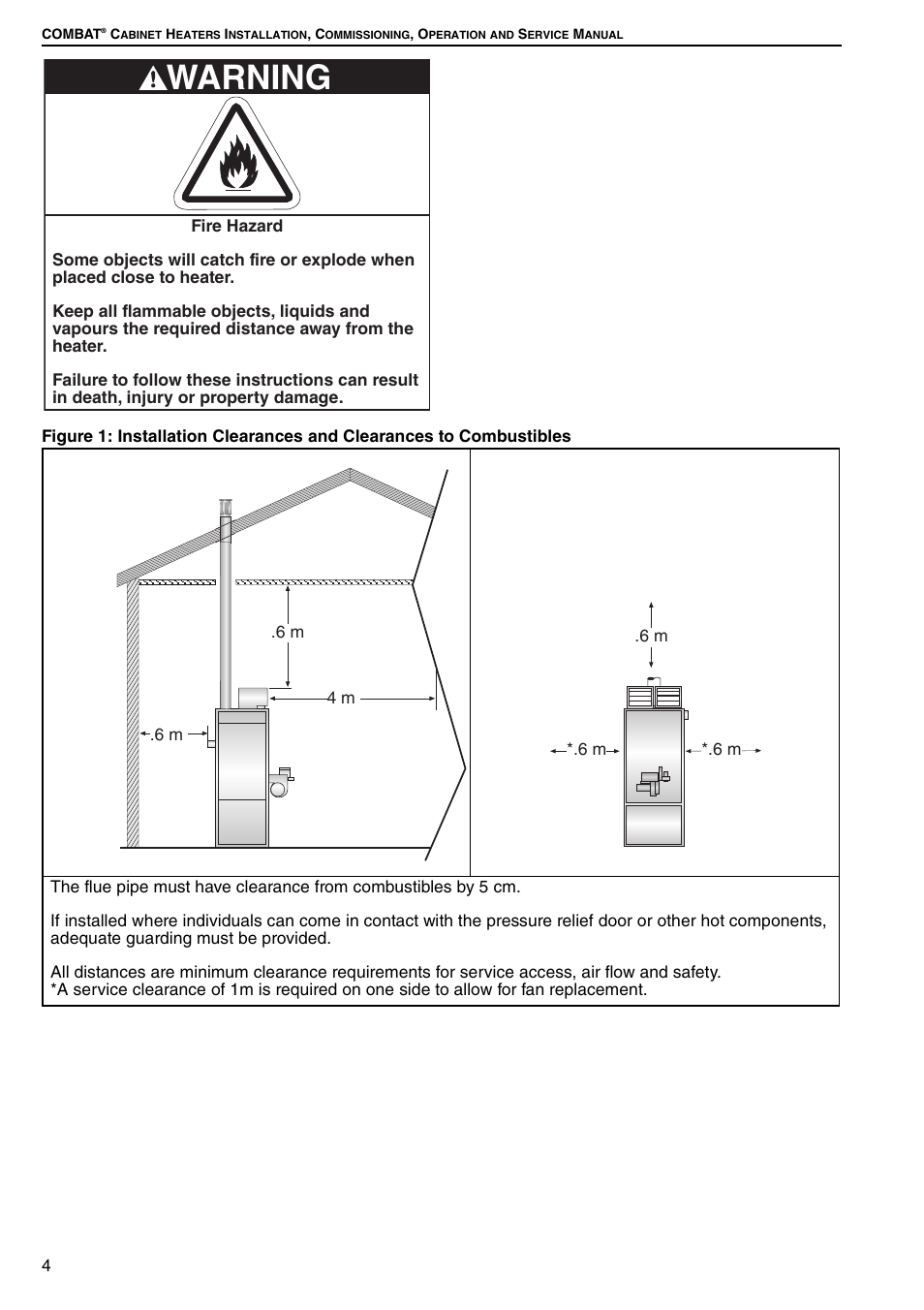 Warning | Roberts Gorden Combat Cabinet Heaters POP-ECA/PGP-ECA 015 to 0100 User Manual | Page 10 / 62