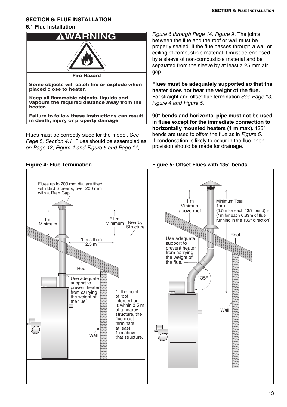 Warning | Roberts Gorden Combat Cabinet Heaters POP-ECA/PGP-ECA 015 to 0100 User Manual | Page 19 / 62