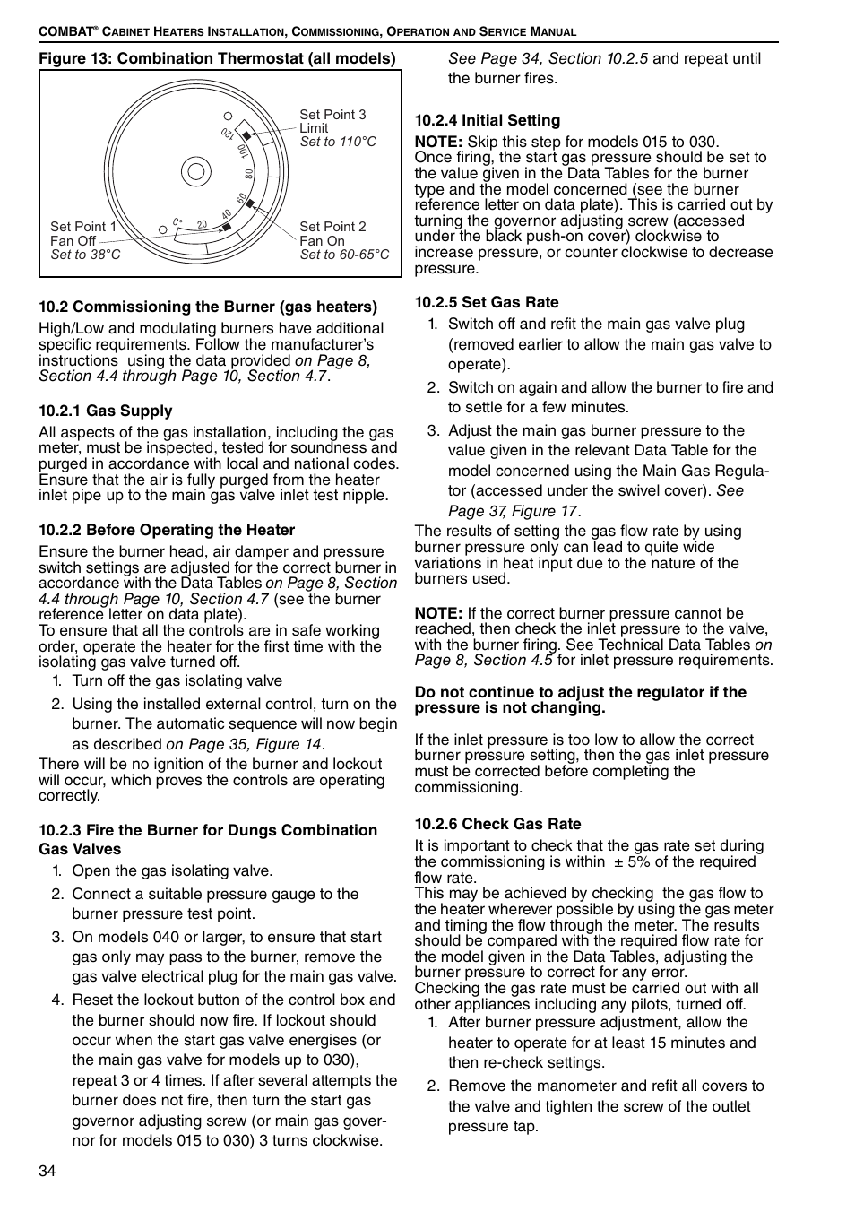 Roberts Gorden Combat Cabinet Heaters POP-ECA/PGP-ECA 015 to 0100 User Manual | Page 40 / 62