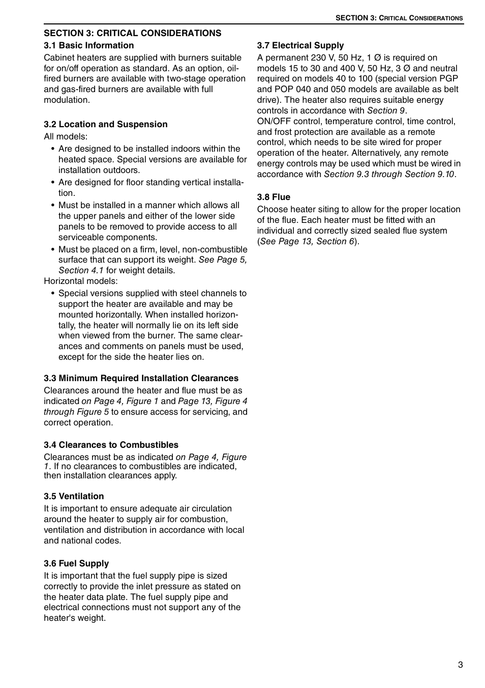Roberts Gorden Combat Cabinet Heaters POP-ECA/PGP-ECA 015 to 0100 User Manual | Page 9 / 62