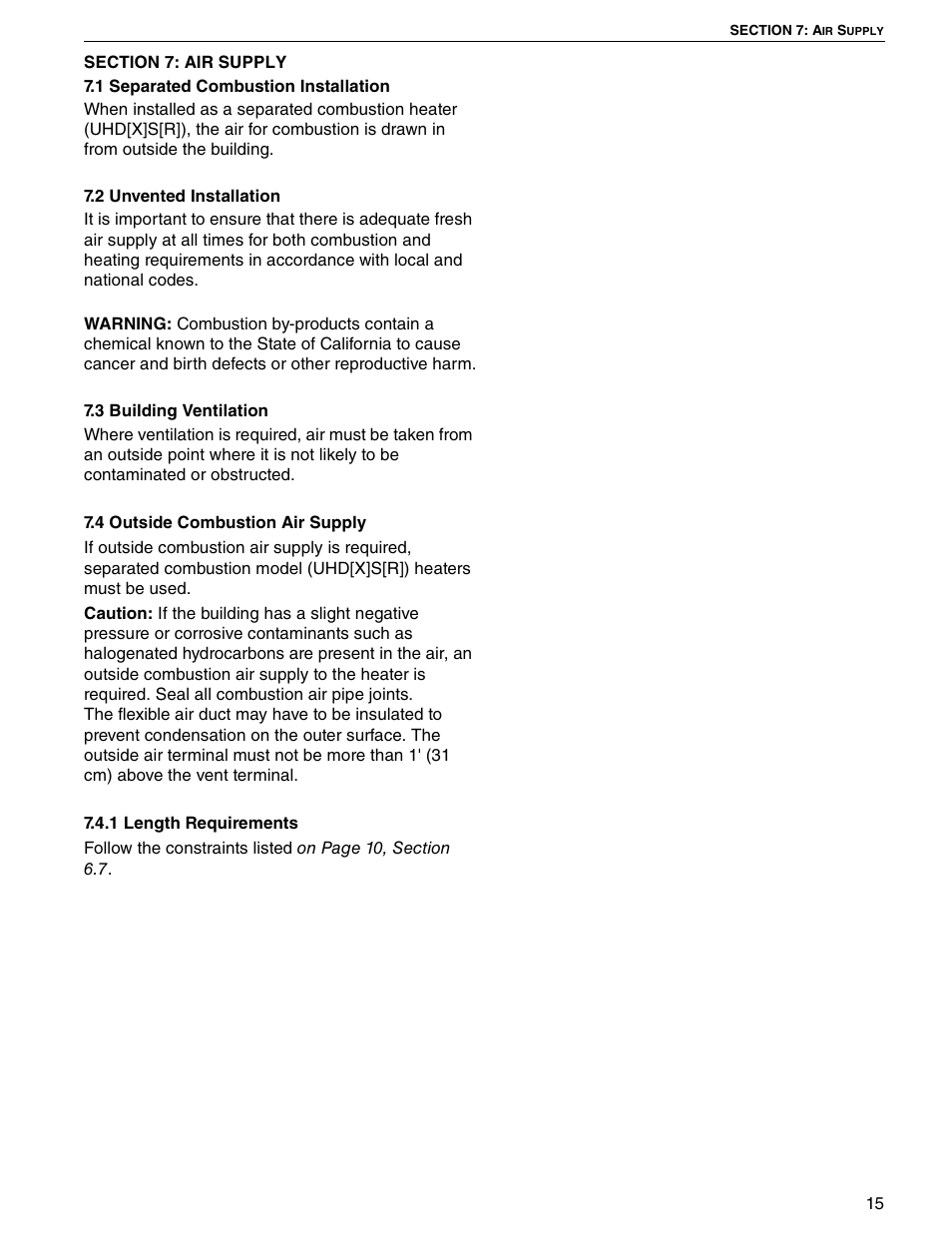 Roberts Gorden UHD[X][S][R] 150 User Manual | Page 21 / 50