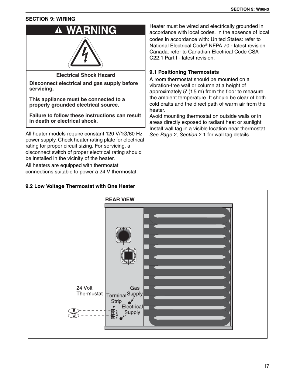 Warning | Roberts Gorden UHD[X][S][R] 150 User Manual | Page 23 / 50