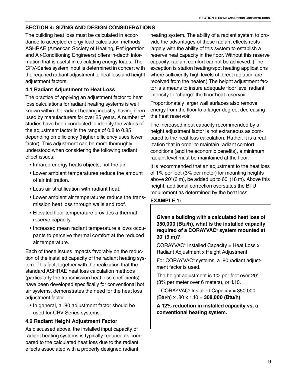 Section 4: sizing and design considerations | Roberts Gorden CRV-B-9 User Manual | Page 15 / 40