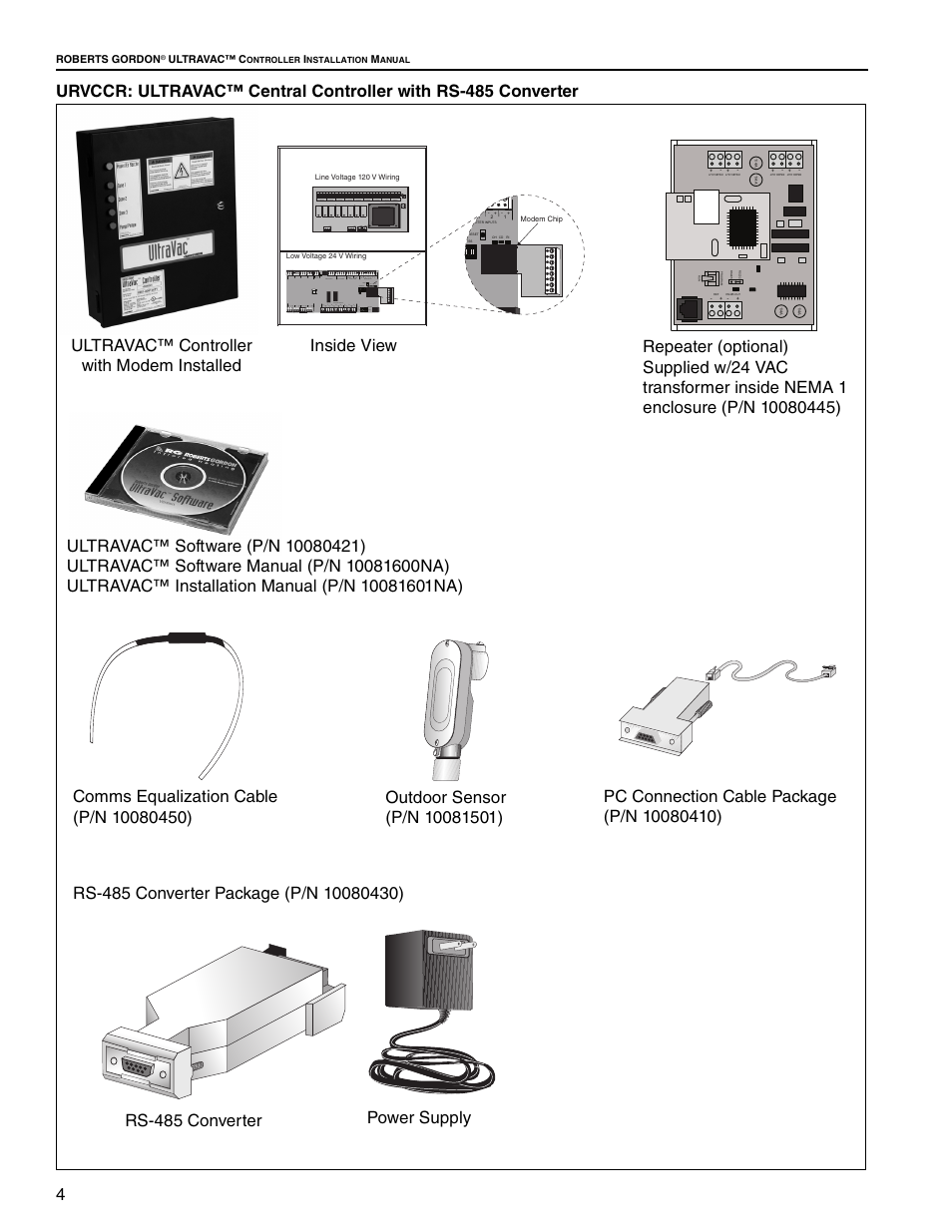 Inside view rs-485 converter | Roberts Gorden UltraVac NEMA 4 User Manual | Page 10 / 48