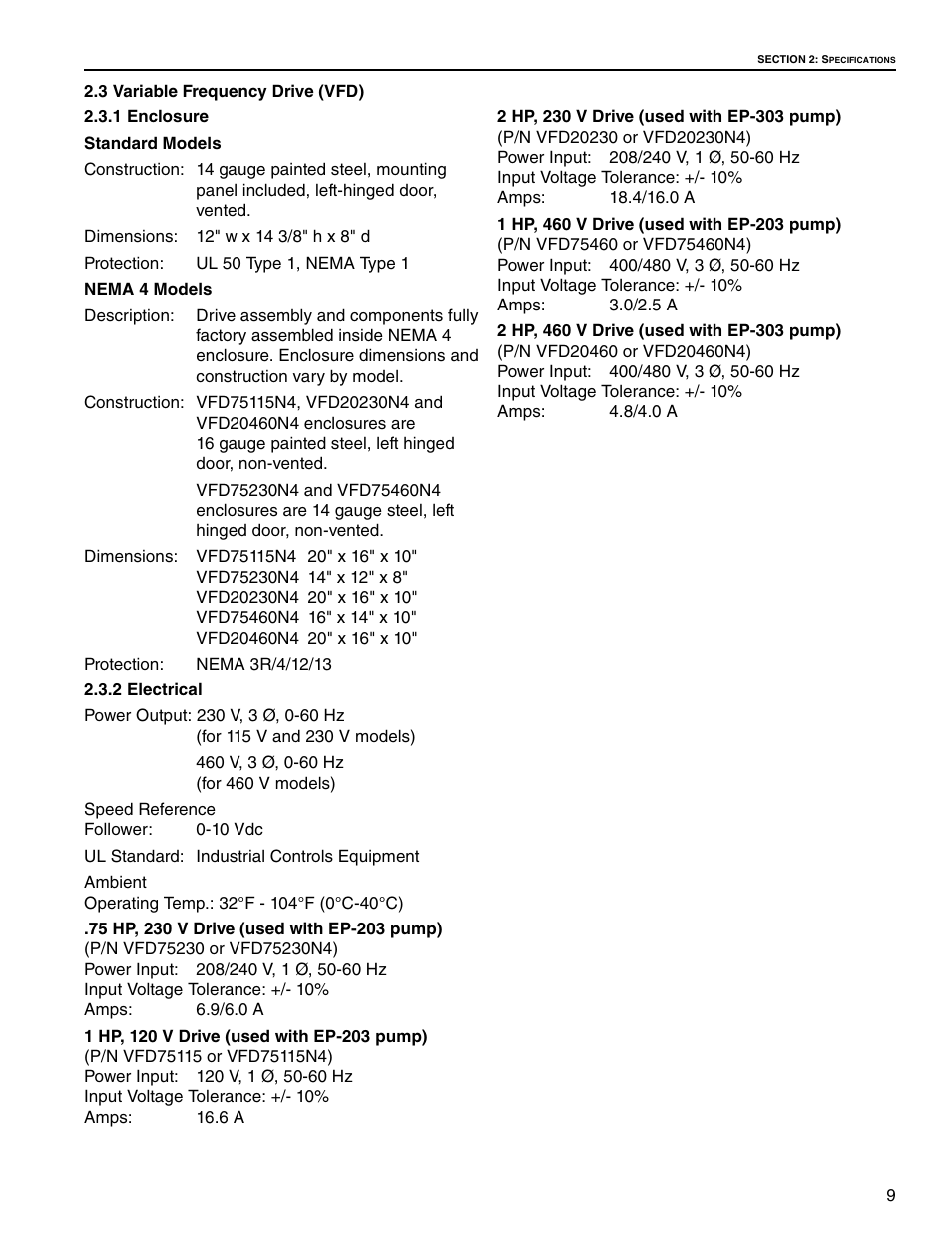 Roberts Gorden UltraVac NEMA 4 User Manual | Page 15 / 48