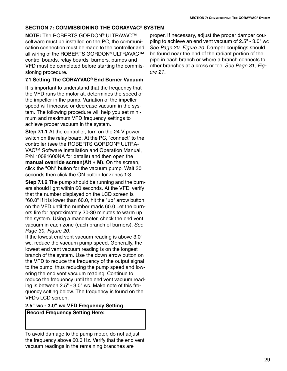 Roberts Gorden UltraVac NEMA 4 User Manual | Page 35 / 48