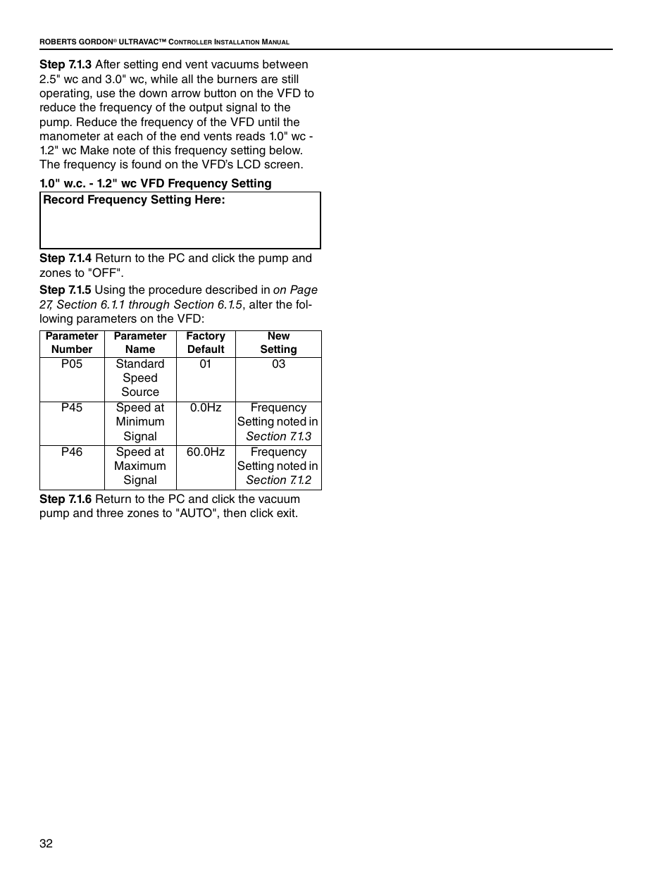 Roberts Gorden UltraVac NEMA 4 User Manual | Page 38 / 48